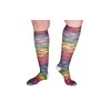 Lymphedivas Roller Disco Medical Graduated Compression Sock Pair 20-30mmHg (Short