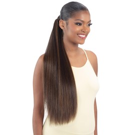 Shake-N-Go Organique Pony Pro Ponytail Sleek Straight 26" with Secret Pocket (BROWN 4)