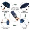 TERRATREK Windproof Umbrella: Strong Fibreglass, Compact Auto Open/Close, Premium Teflon