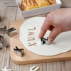 YACHUN 36 Pcs Stainless Steel Cookie Cutters Alphabet Numbers Symbols