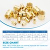 PATIKIL 1/4" x 1/4" Brass NPT Coupler, 2 Pack Female