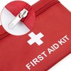 AUEAR, 5 Pack First Aid Kit Empty Pouch Bag Red