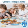 iPlay, iLearn Toddlers Noah's-Ark Wooden Animal Puzzles, Kids Floor Puzzles