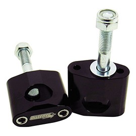 Outlaw Racing Universal Motorcycle Handlebar Risers Kit - CNC Handlebar Riser Mounting Clamp Adapter - 7/8" Standard - Black - Improves Posture - Adds Comfort-Motorcycle/Dirt Bike Accessories