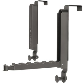 Majewel Over The Door Hooks Hanger 2 Pack, Adjustable Foldable Drying Rack for Laundry, Towels, Bags, Bathroom, Black