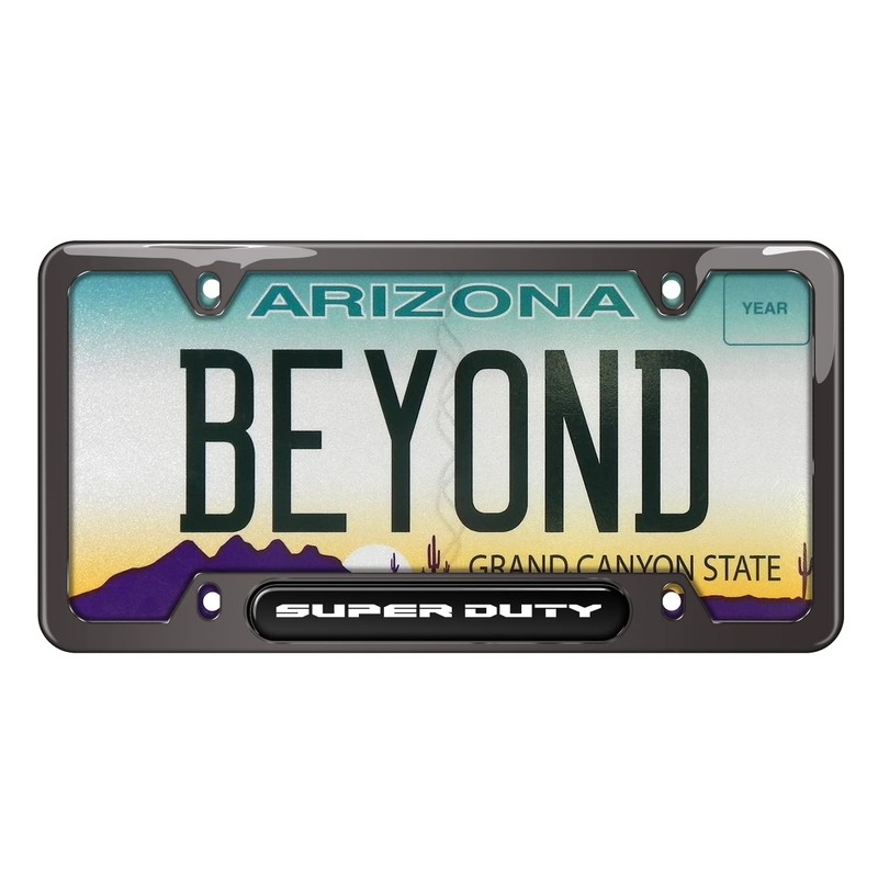 iPick Image Made for Ford Super-Duty Black Insert Gunmetal Chrome