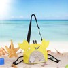 YSGSMOM Kids Mesh Beach Bag, Cute Crab-Shaped Seashell Collecting Bag