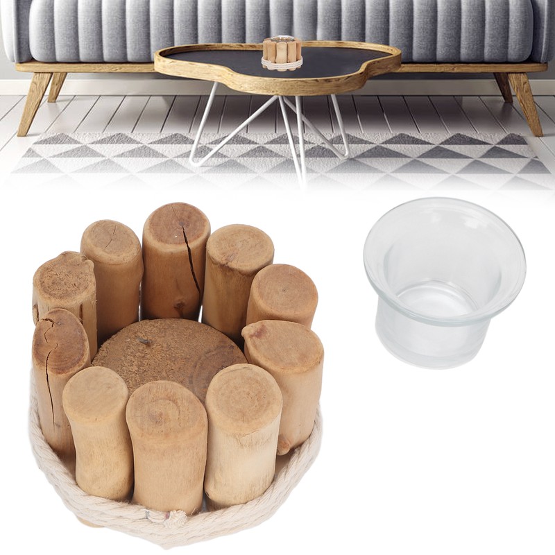 Innovative Log Candle Holder Aromatherapy Candlestick Holder Decorative Candlestick