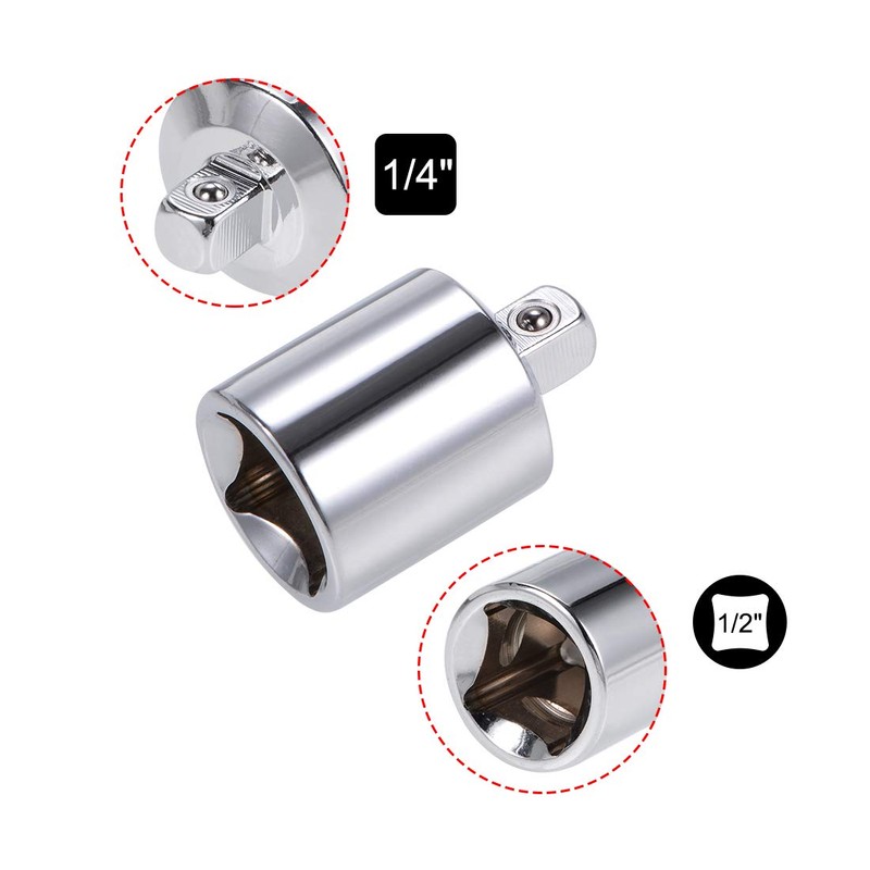 sourcing map 1/2 Inch Drive (F) x 1/4 Inch (M)