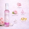 Tónico facial de agua de rosas con colágeno y vitamina