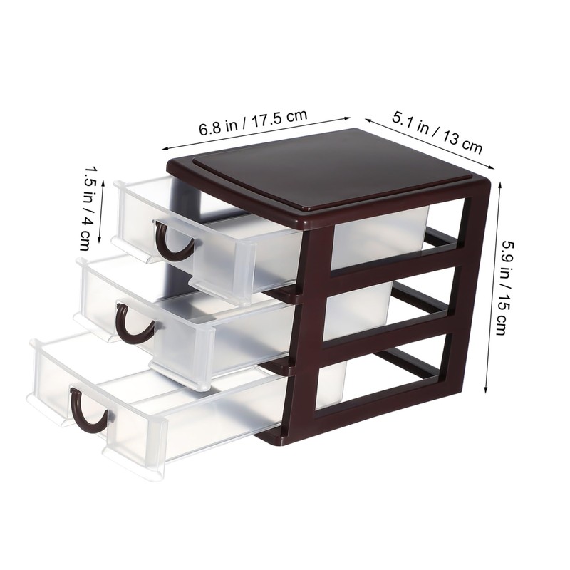 iplusmile Plastic Storage Box Multifunctional Drawer Organizer Storage Case Cosmetic