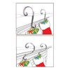 Stocking Scrolls® Stocking Hanger- 2 Pack (Matte Black) - fits