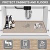 CANIVI Under Sink Mat, 31" x 22" Waterproof Silicone Under