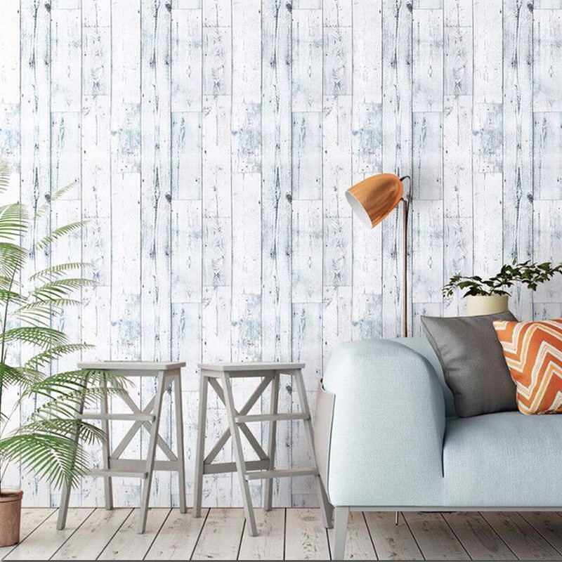 FlockenHome 17.7"x 472" Peel and Stick Wallpaper Self-Adhesive Shiplap Light