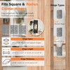 Hinge Drilling Jig Installation Locator Template for 2‑1/2 to 6