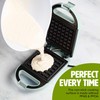 Tasty Mini Nonstick Waffle Maker, Perfect for Individual Waffles, Hash