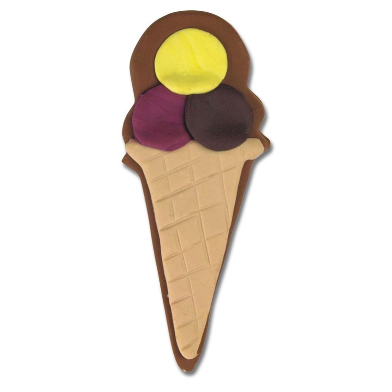 Staedter Ice Cream Cone Cookie Cutter, Silver, 6 cm
