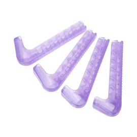Vbestlife 2 Pares de Protectores de Patines, Cubiertas de Cuchillas de Patines de Hielo Portátiles, Protector de Cuchilla de Patines de Hielo Ajustable para Patines de Hockey, Patines de (Púrpura)