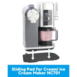 Sliding Pad for Ninja Swirl by Creami Ice Cream and Soft Serve Maker NC701 - Quickly Slide Ice Cream Maker on Table - Convenient Storage Strap - Accessories for Ninja Swirl Creami Maker