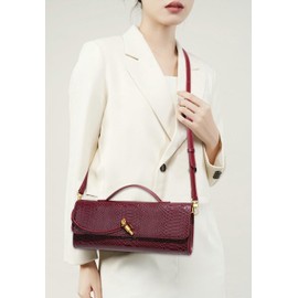 Upbull - Monederos de noche tejidos de moda para mujer, bolso de hombro en las axilas, bolso bandolera de piel sintética, B Café, Small