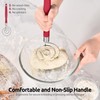 U-Taste Danish Dough Whisk for Bread: 18/8 Stainless Steel Heavy-Duty