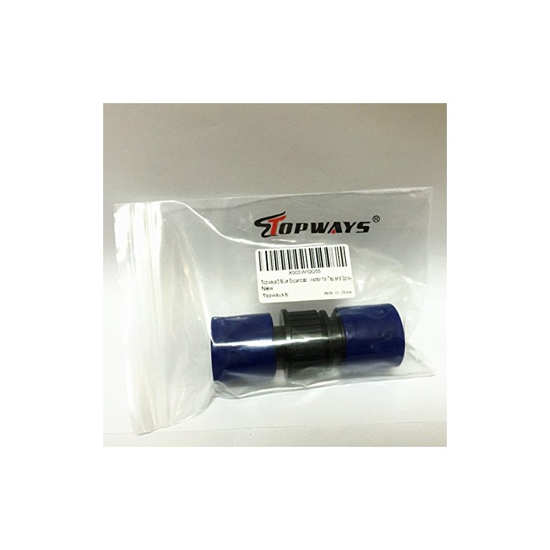 Topways® Electronix erweiterbarer Gartenschlauch Stecker und Buchse Adapter Verbindungsstück Blau