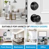 Plustool 4 Pack Front Door Lock Set,Matte Black Exterior Door