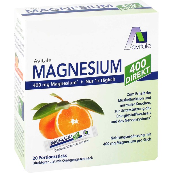 Magnesium 400 direkt Orange, 20X2.1 g GRA