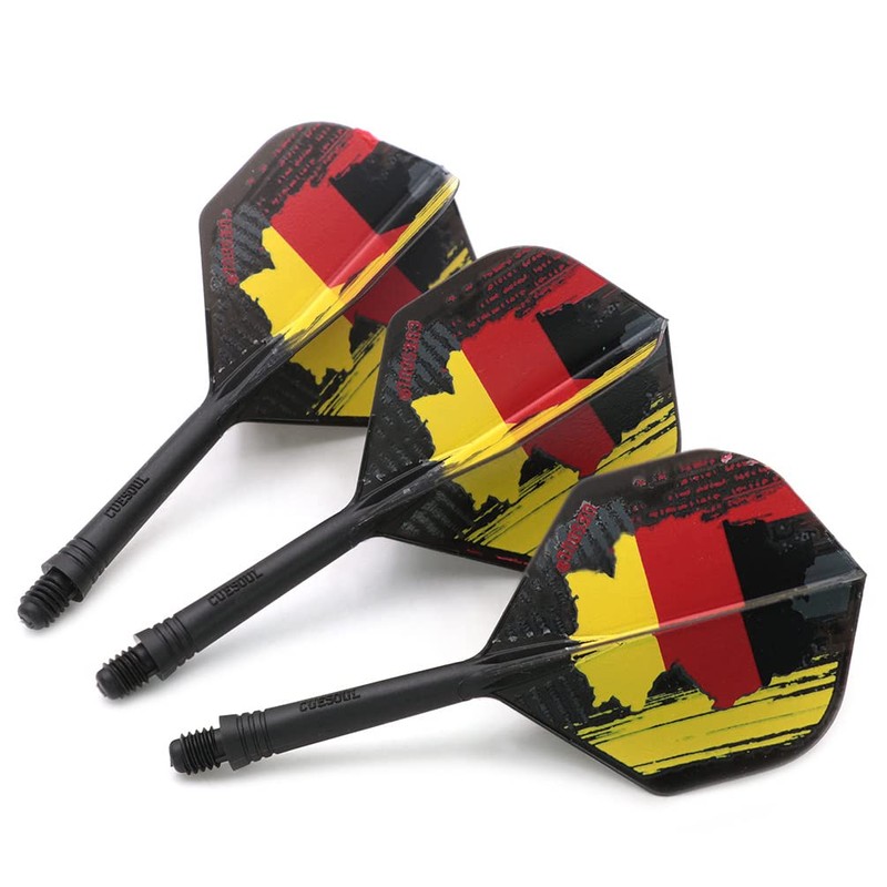 CUESOUL ROST Integrated Dart Shaft and Flights Medium, Standard Shape