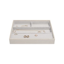 Stackers Putty Croc textured Classic Medium Jewellery Box Ring/Bracelets Layer