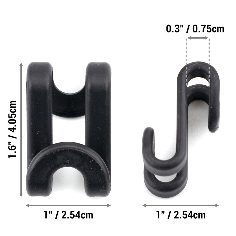 60 Pack S Shape Clothes Hanger Connector Hooks Hanger Extender