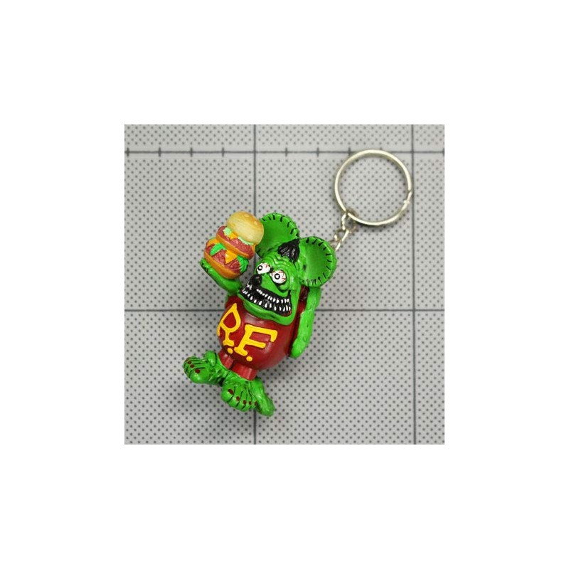 rattofinku Rat Fink Keychain Hamburger KH – rkf024rf – Mon
