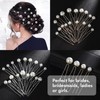 18Pcs Pearl Hair Pins Set for Women and Girls, Gold