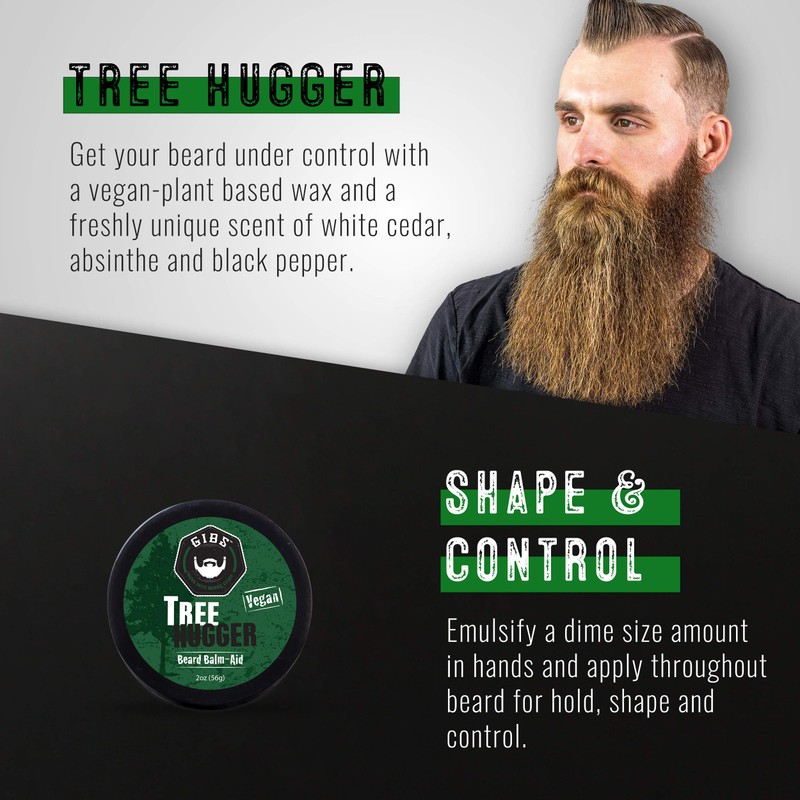 GIBS Grooming Tree Hugger Beard Balm Aid, 2 oz