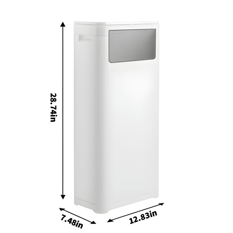 WanWanKa Trash Can with Lid, Large Tall 8 Gallon Commercial
