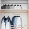 Lighterday 10 Pcs Space Saving Hangers,Magic Hangers Space Savers,Wardrobe Space