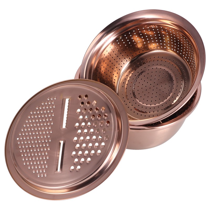 Multipurpose Water Basin Drain Basket with Vegetable Cutter Grater Stainless