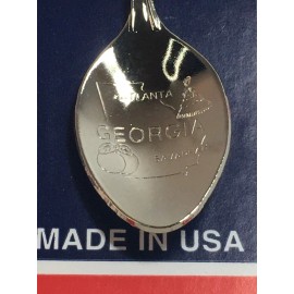 Collector Souvenir Spoon Helen Georgia Alpine Shop Image and Bear Dangle Charm