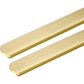 SYZOW 6 Pack Black Drawer Pulls Brushed Black Cabinet Pulls,Kitchen Cabinet Handles for Kitchen Cupboard Door, Hole Center 64mm (Gold, Hole Centre 320mm)