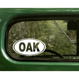 The Decal and Sticker Mafia 2 OAK OAKLAND STICKERs California Oval Decal For Bumper Car Truck Rv 4x4 Laptop