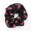 Black Flower Daily Scrunchie / 블랙 플라워 데일리 스크런치