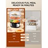 FOHERE Food Steamer for Cooking,13.7QT Vegetable Steamer with Stackable 3