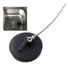 KANGQL Universal Rubber Bath Plug with Chain Drain Stopper Handy