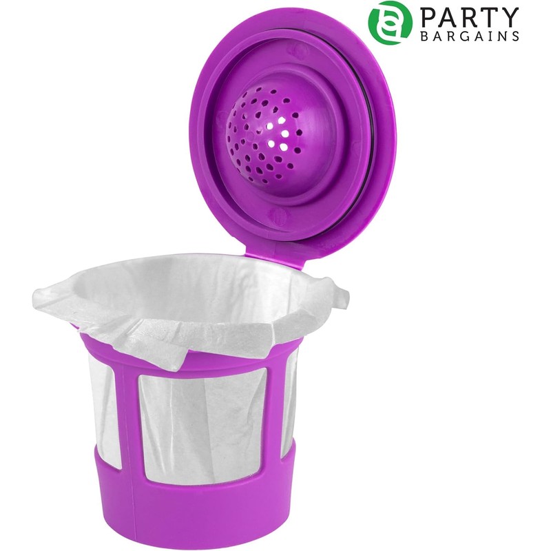 PARTY BARGAINS Reusable Coffee Filter Cups 4-Pack for 2.0 Brewers
