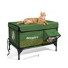 Heated Cat House for Outside, Insulated Weatherproof Heated Outdoor Cat