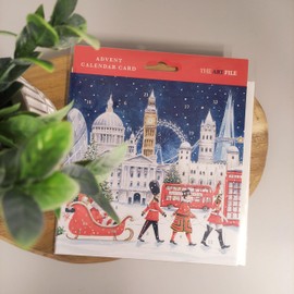 The Art File - Advent Card - London Sleigh Advent Card - AVC20