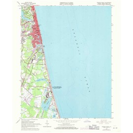 YellowMaps Virginia Beach VA topo map, 1:24000 Scale, 7.5 X 7.5 Minute, Historical, 1965, Updated 1971, 27 x 22 in - Paper