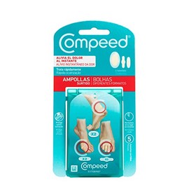 Compeed Blasenpflaster Mixpack ‚Äì Hydrokolloid-Pflaster in verschiedenen Gr√∂√üen ‚Äì gegen Blasen an Fersen, Zehen und f√ºr kleine Blasen, 5 Pflaster