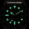 Men Field Watch Mineral Glass 50M Waterproof Silicone Strap Luminous