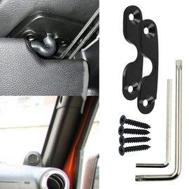 Sun Visor Repair kit for Jeep Wrangler, Upgrade Aluminum Alloy Sun Visor Repair Kit, Heavy Duty Sun Visor Clips Compatible with Jeep Wrangler JK 2018/ Wrangler 2018-2022/ Gladiator 2020-2022